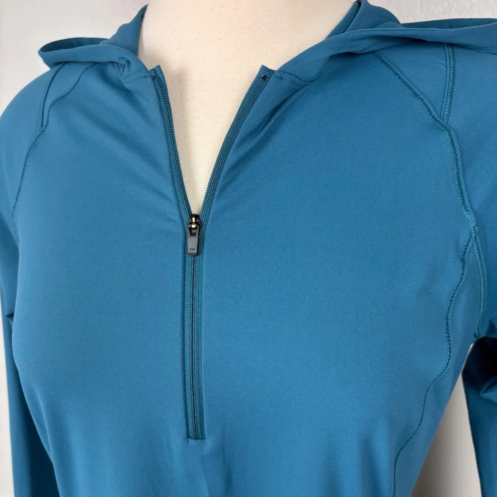 Mountain Hardwear Womens Crater Lake Dress NWT Sz M Baltic Blue Long Sleeve UPF - Picture 3 of 15